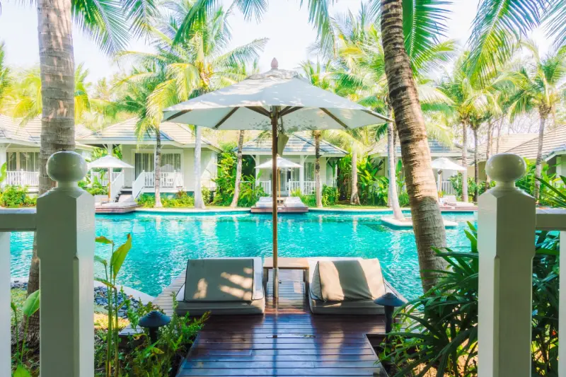 New Beautiful Chair Umbrella Vacation Nature